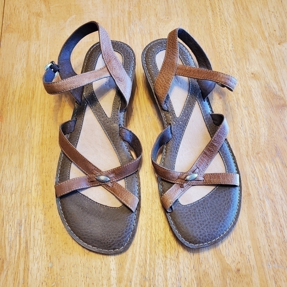 Sonora Brown Leather Sandals sz 9M - Picture 4 of 13